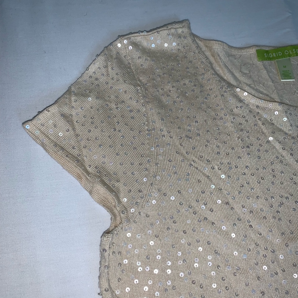 Sigrid Olsen Sequined Top - image 4